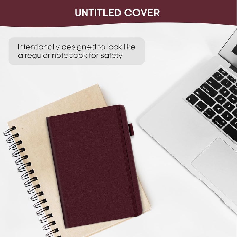 Taja Address Book with Alphabetical Tabs, Hardcover Address Books Large Print for Record Contacts, Small Address Book to Store All Your Important Informations in One Place - Burgundy - Image 4